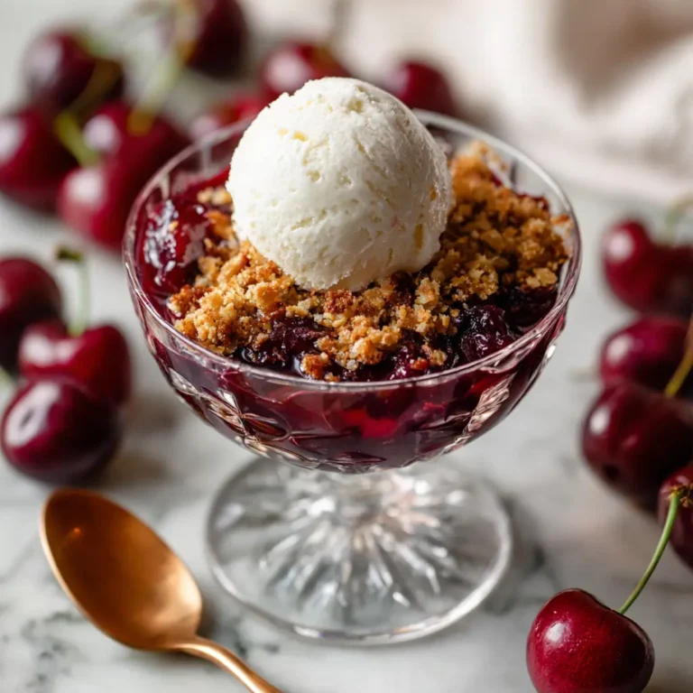 Boozy Cherry Crisp
