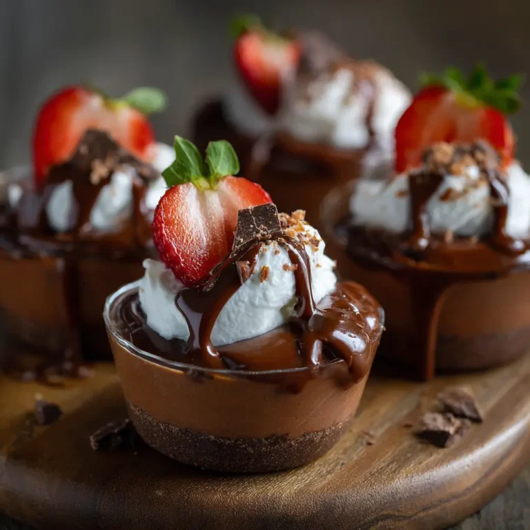Boozy Chocolate Mousse Cups