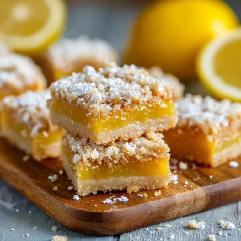Boozy Lemon Bars