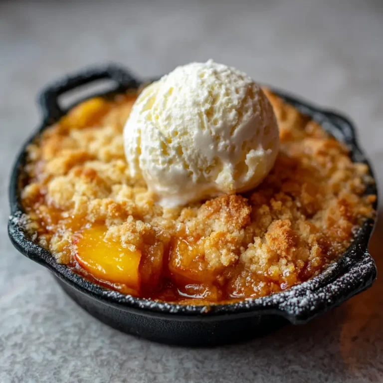 Bourbon Peach Cobbler