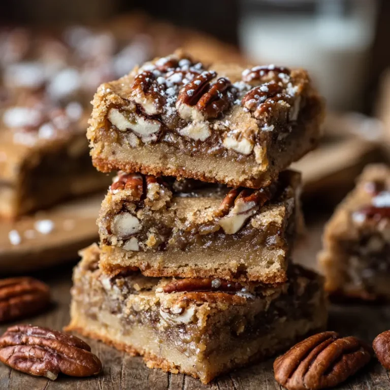 Bourbon Pecan Blondies