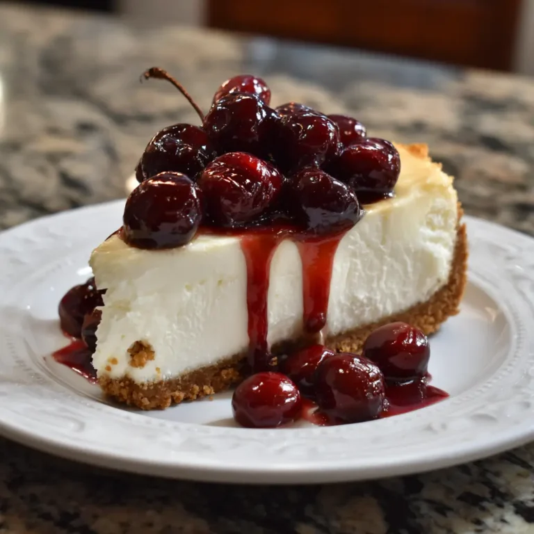 Brandy Cherry Cheesecake