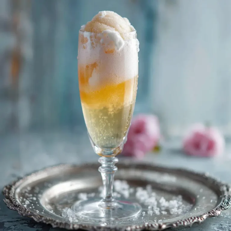 Champagne Sorbet Float