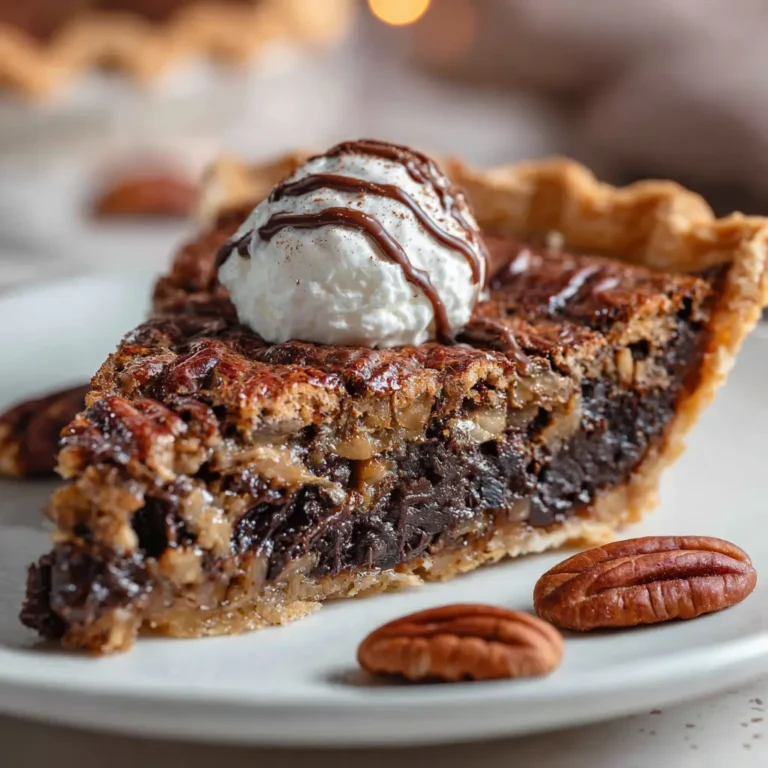 Chocolate Bourbon Pecan Pie