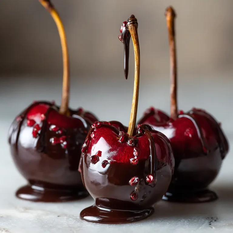 Drunken Cherries Dipped in Chocolate
