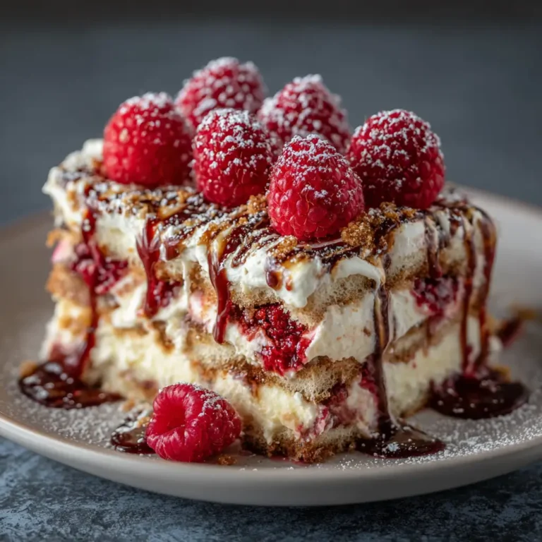 Drunken Raspberry Tiramisu