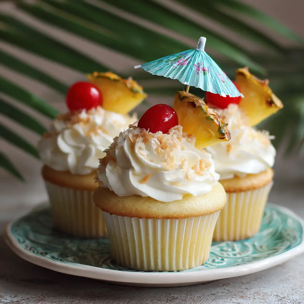 Piña Colada Cupcakes