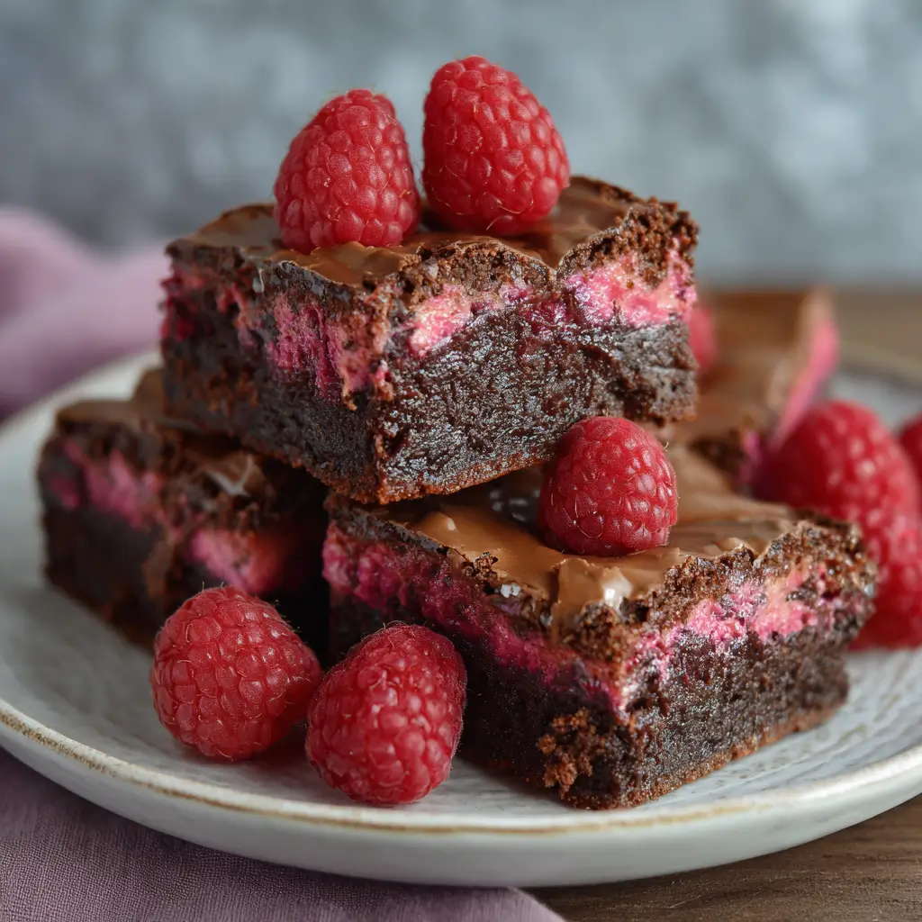 Raspberry Liqueur Brownies