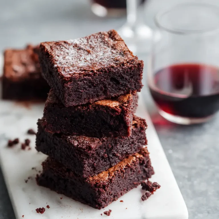 Red Wine Brownies