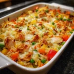 Rice bake with chicken & veggies