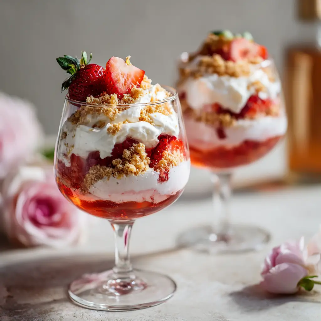 Rosé Cream Parfaits