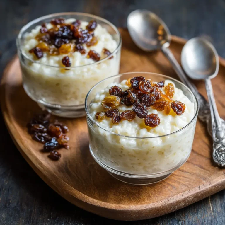 Rum Raisin Rice Pudding