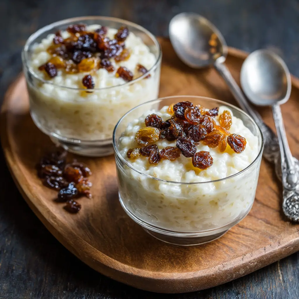 Rum Raisin Rice Pudding