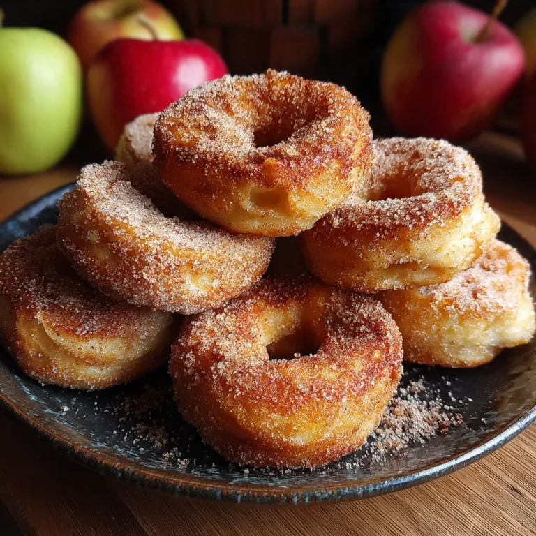 Spiked Cinnamon Apple Donuts