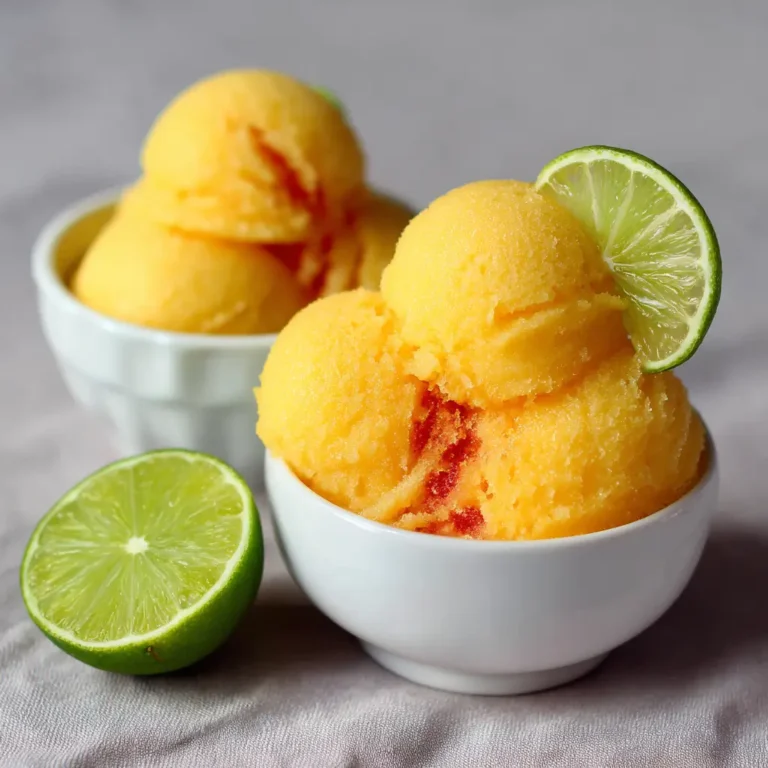 Tequila Sunrise Sorbet