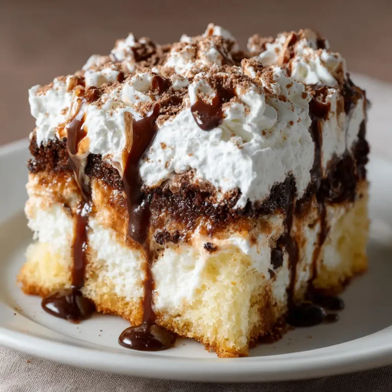 White Russian Poke Cake
