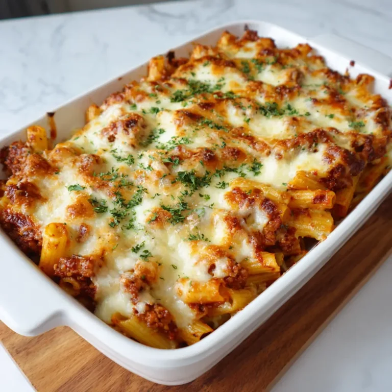 Baked Ziti with Ground Turkey
