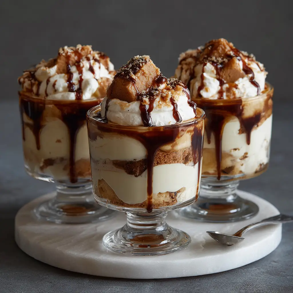 Boozy Affogato Trifles (coffee liqueur)