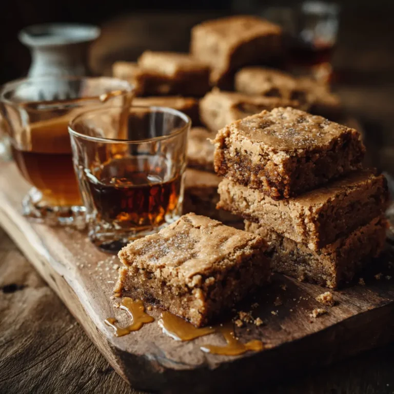 Bourbon Maple Blondies