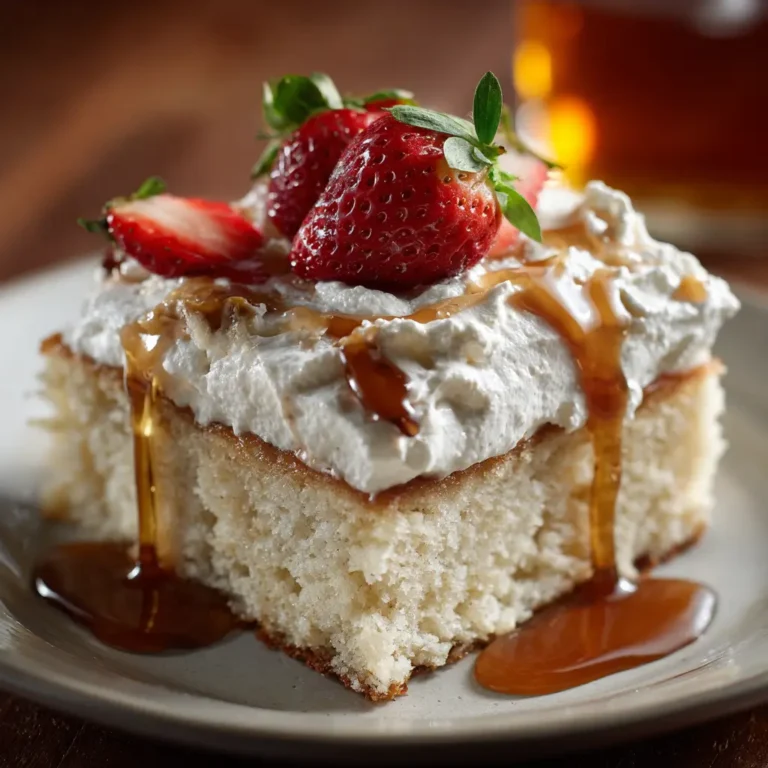 Buzz‑worthy Tres Leches (with rum soak)