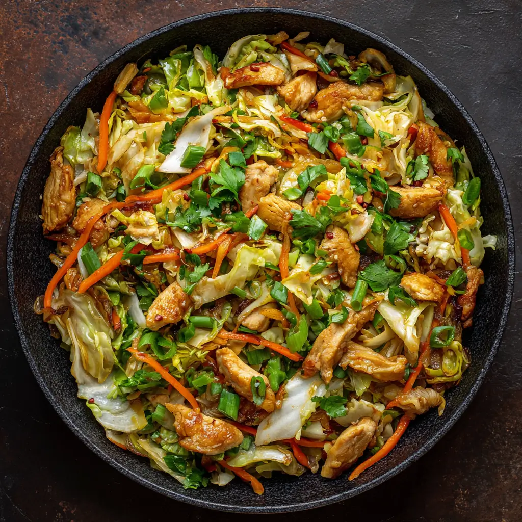 Cabbage Stir-Fry with Chicken