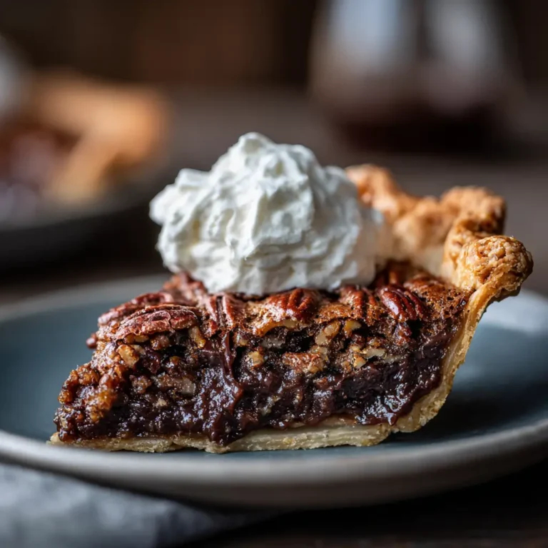 Chocolate Pecan Pie with Bourbon
