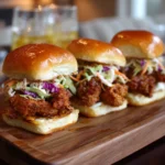 Fried chicken sliders
