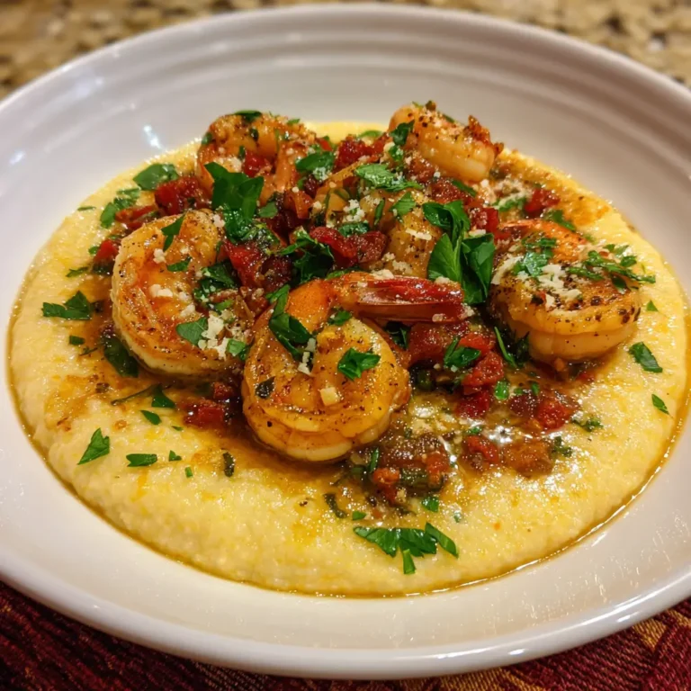 Garlic Butter Shrimp & Grits