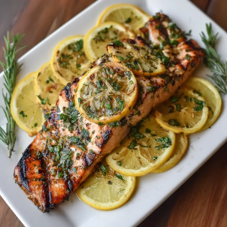 Grilled Lemon Herb Salmon