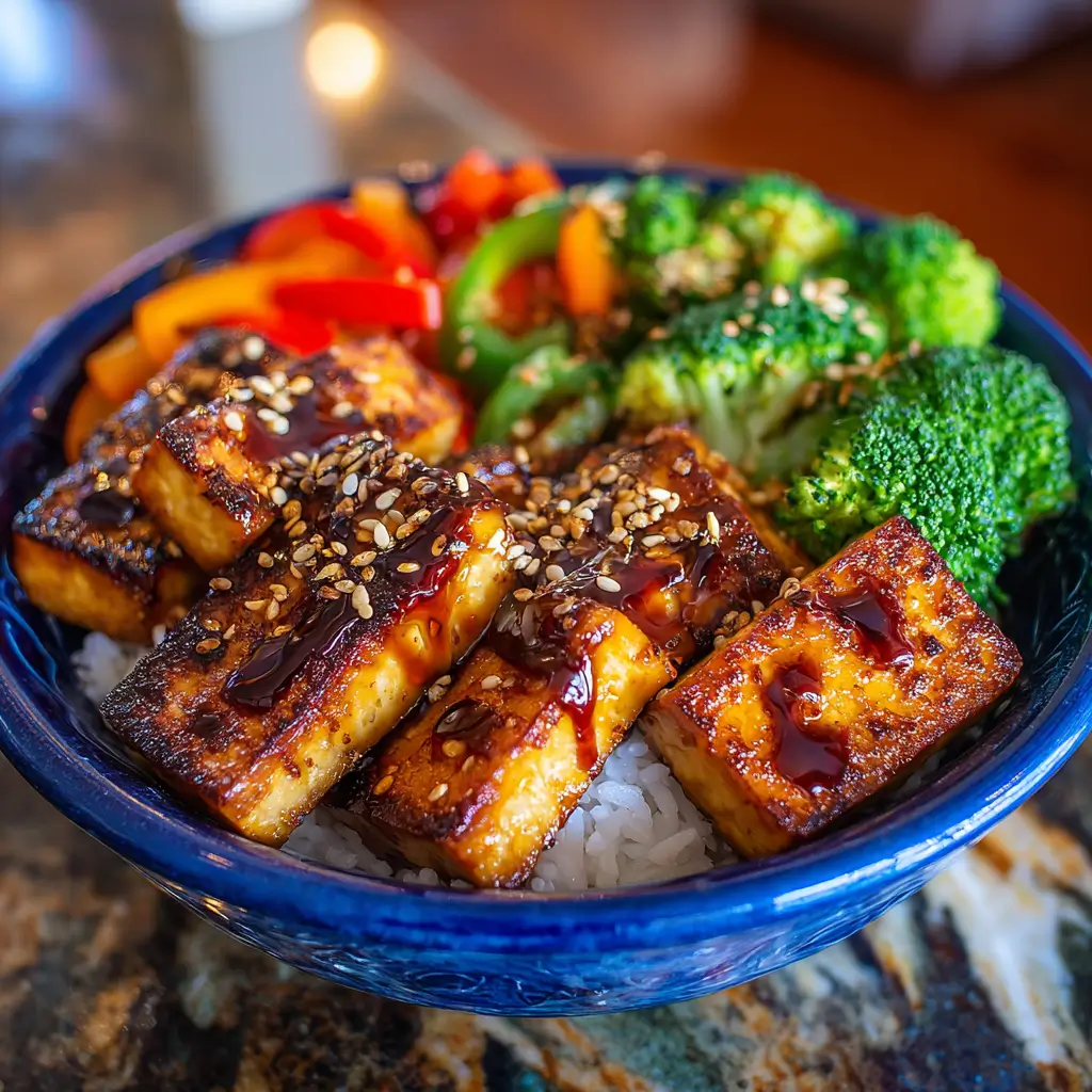 Grilled Teriyaki Tofu Bowls