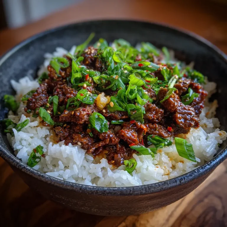 Korean beef and rice