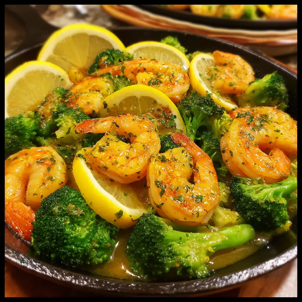 Lemon Butter Shrimp & Broccoli