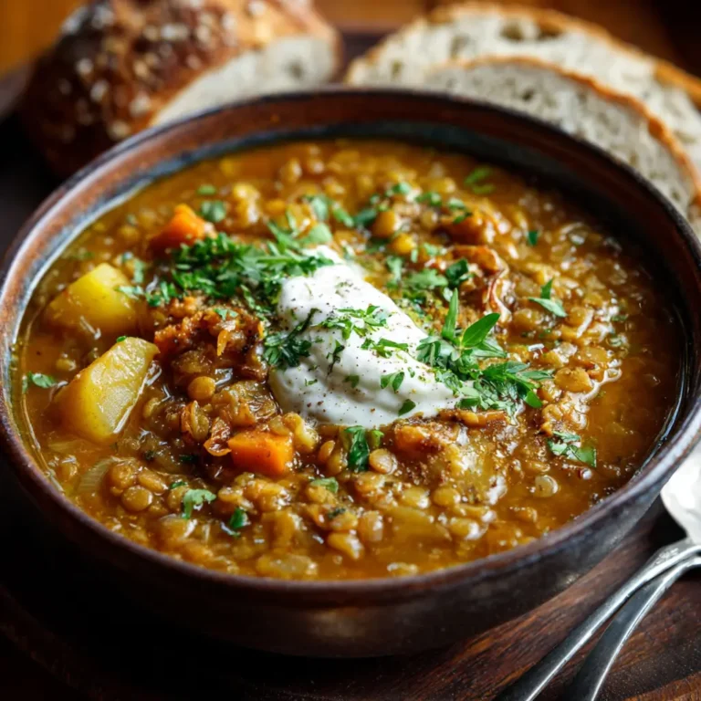 Lentil potato soup