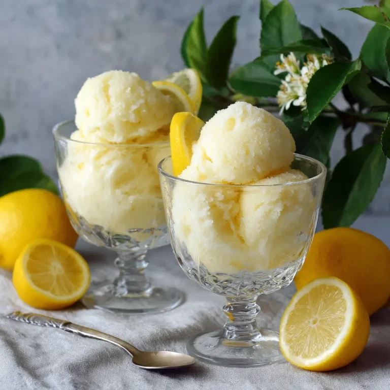 Limoncello Lemon Sorbet
