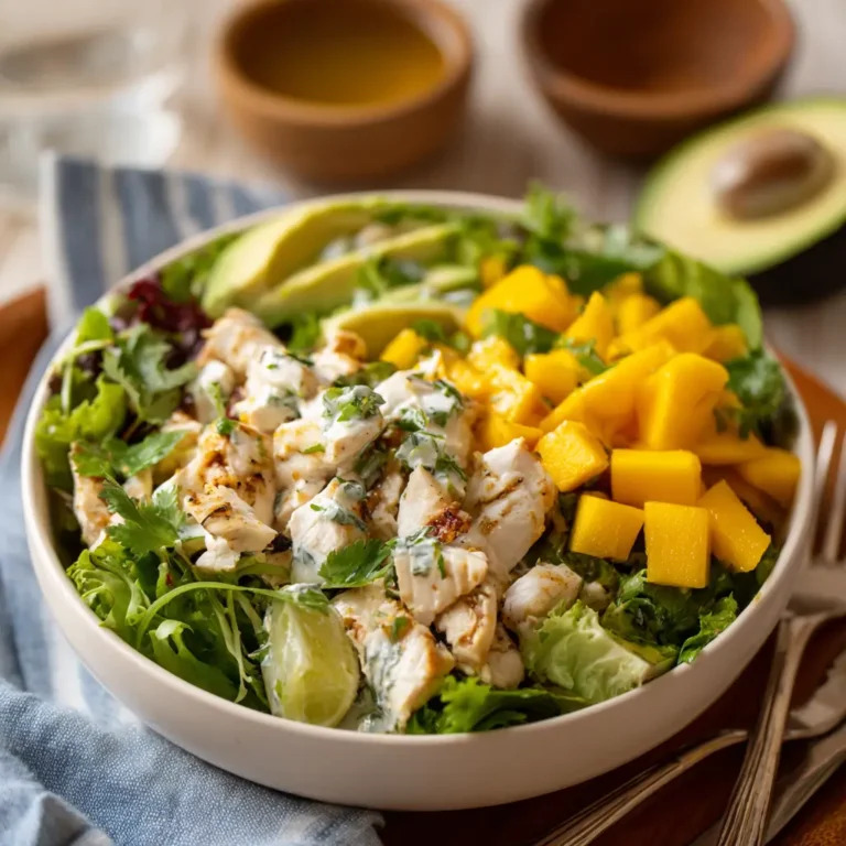 Mango Chicken Salad with Avocado