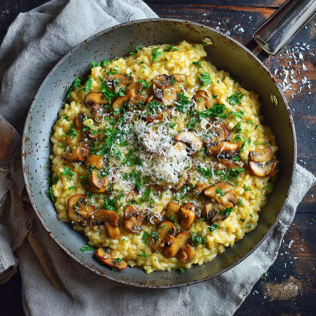Mushroom Risotto with Parmesan