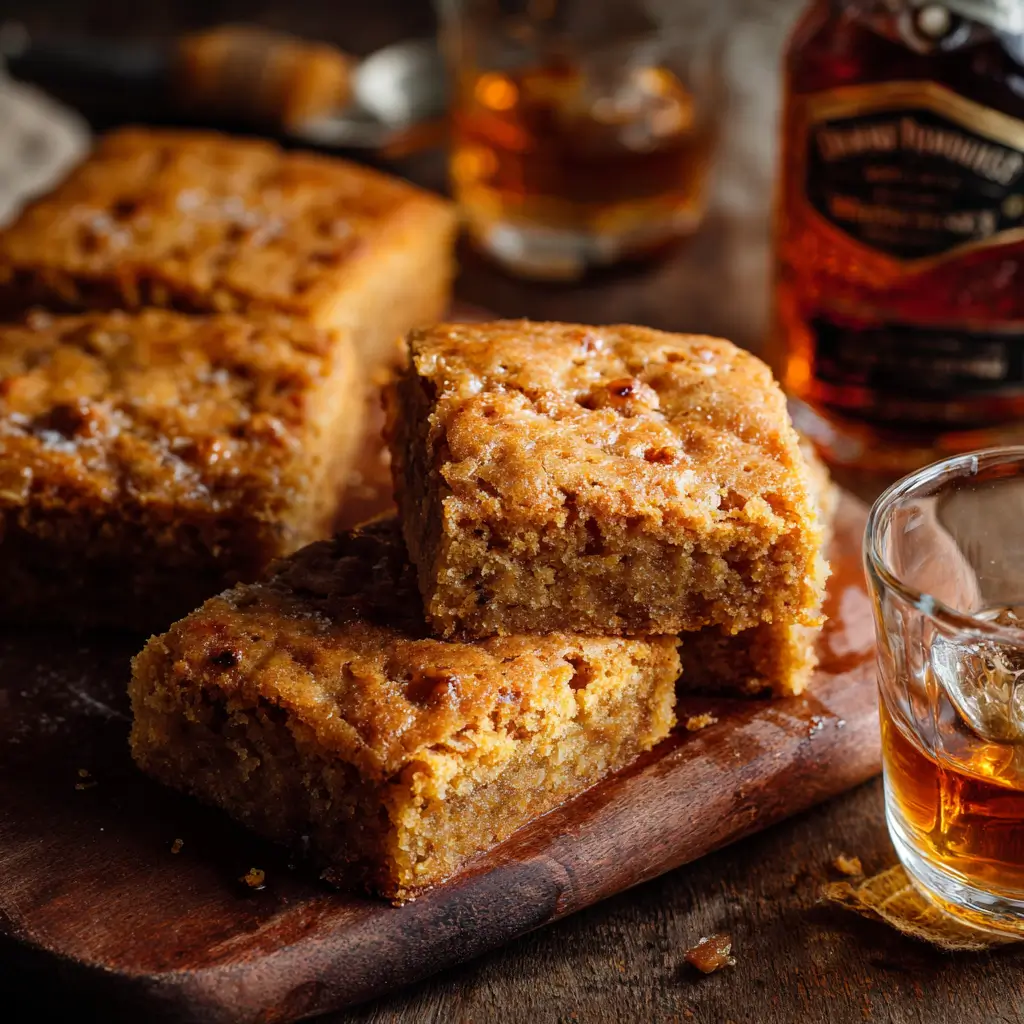 Orange Whiskey Blondies