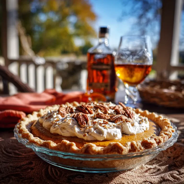 Pecan‑Pumpkin Cream Pie with Bourbon