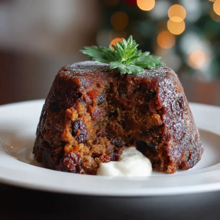 Plum Pudding (brandy-soaked)