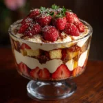 Port Trifle with Cointreau‑Soaked Strawberries