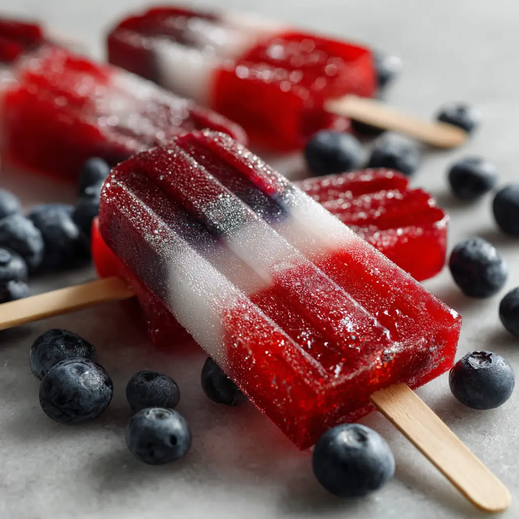 Red, White, and Booze Ice Pops
