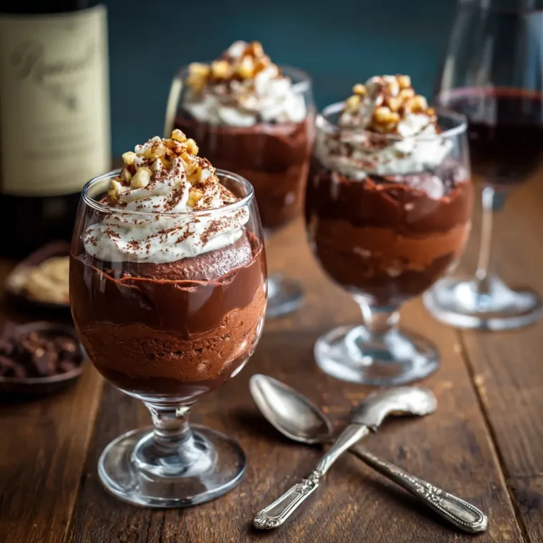 Red Wine Chocolate Mousse
