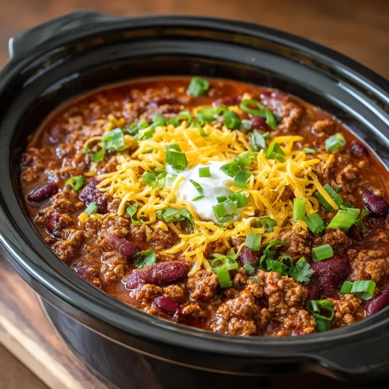 Slow cooker chili (beef or turkey)