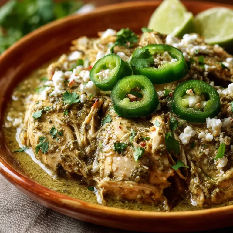 Slow cooker salsa verde chicken