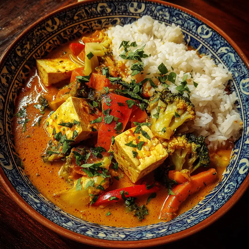 Thai Red Curry with Tofu & Vegetables