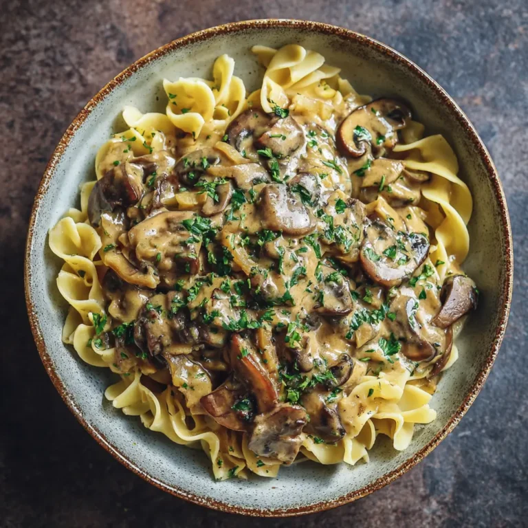 Vegan Mushroom Stroganoff