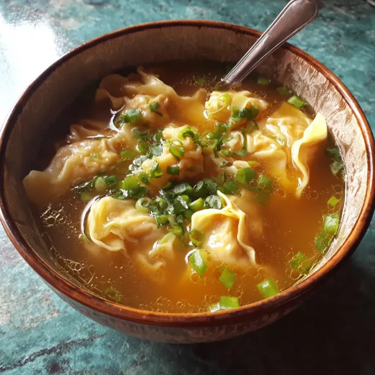 Wonton soup (vegetarian or chicken)