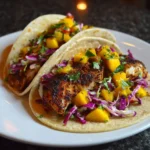 Cajun Blackened Fish Tacos with Mango Slaw