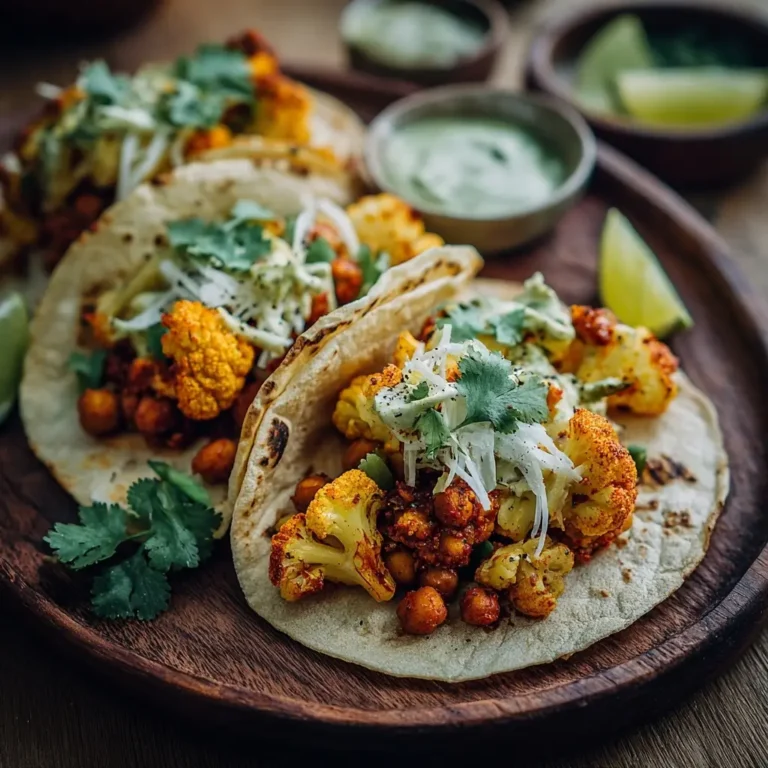 Cauliflower & Chickpea Tacos