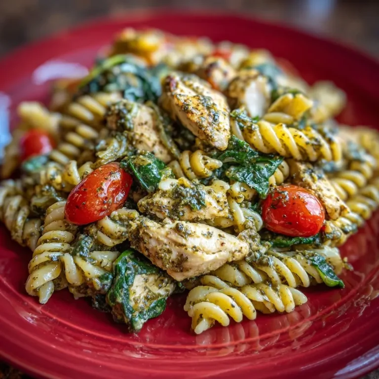 Chicken Pesto Pasta with Spinach